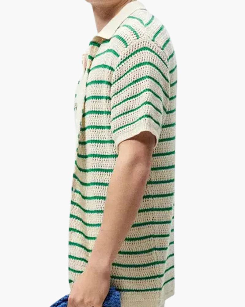 Camisa de Malha com Botões Marbella