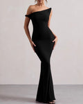 One-Shoulder Bodycon Maxi Dress