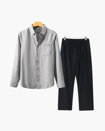 Conjunto de Linho Old Money (Manga Comprida)