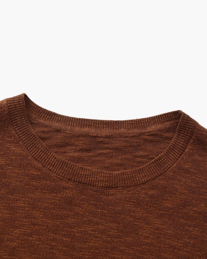 Camisola Essencial Gola Redonda Linho-Algodão