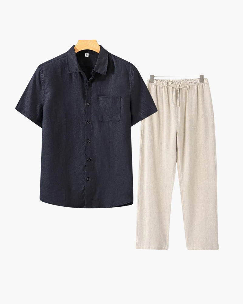 Old Money Linen Set (Short Sleeve)