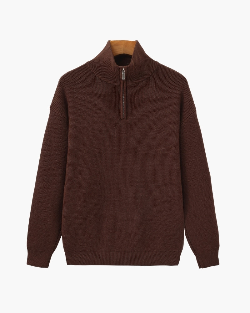 Refined Knit Half-Zip Pullover
