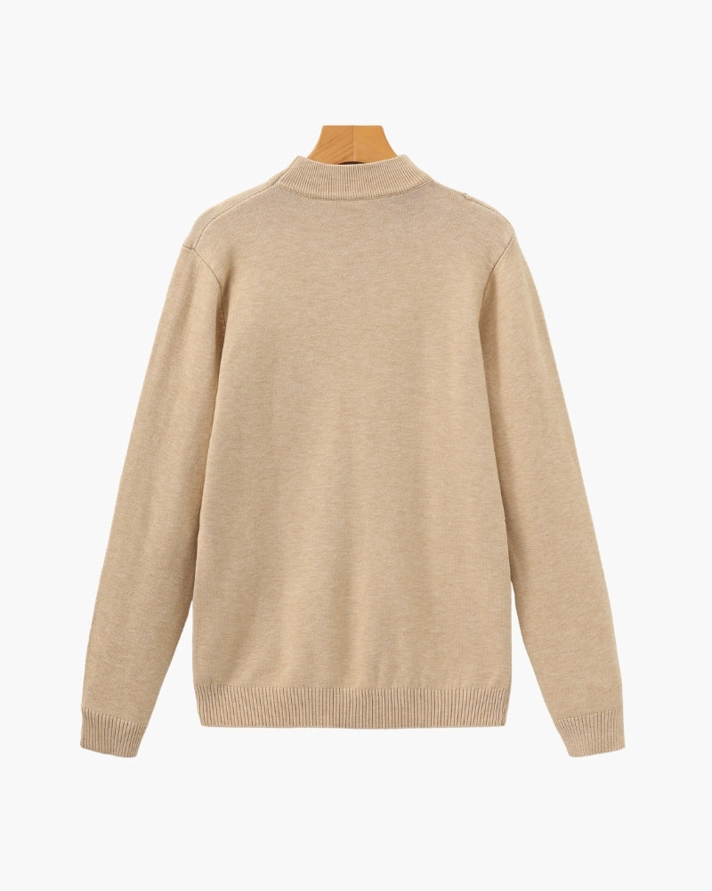 Essential Ribbed High Neck Sweater