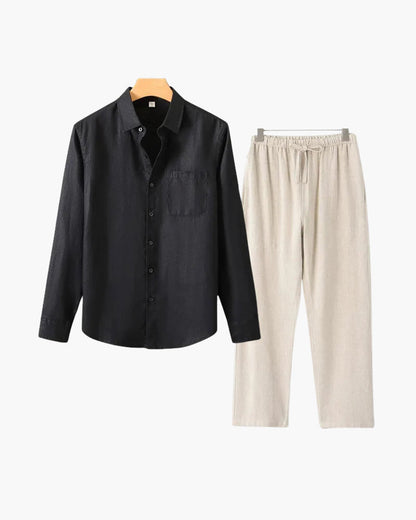 Conjunto de Linho Old Money (Manga Comprida)