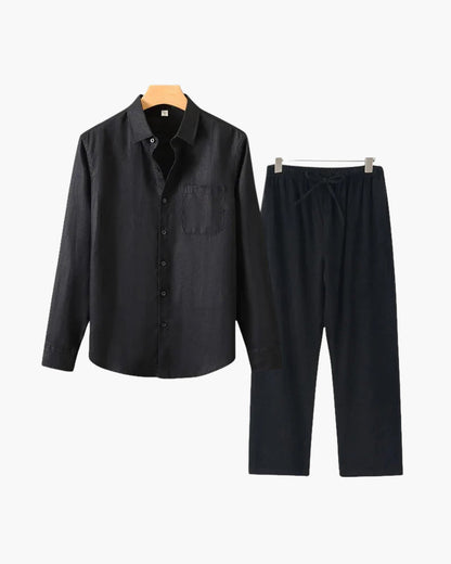 Conjunto de Linho Old Money (Manga Comprida)