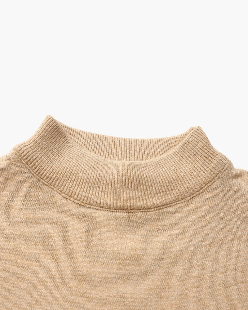 Essential Ribbed High Neck Sweater