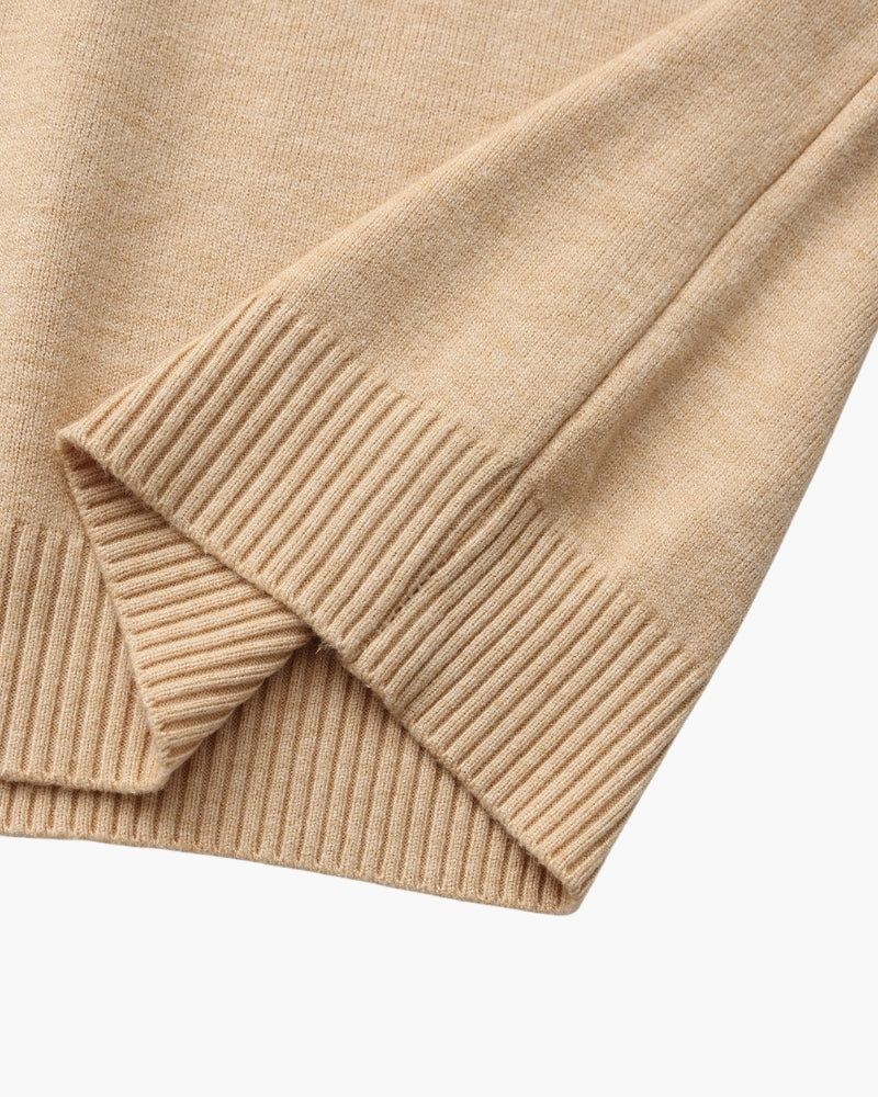 Essential Ribbed High Neck Sweater