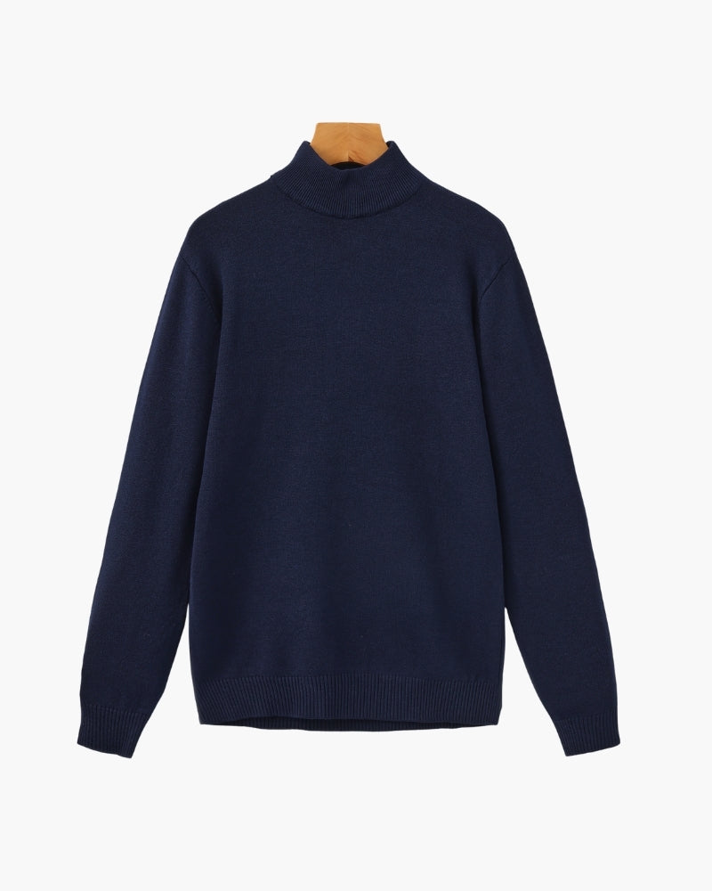 Essential Ribbed High Neck Sweater