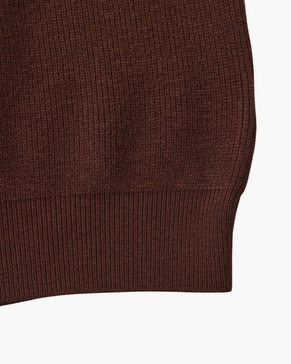 Pullover de Malha Refinado com Meio Fecho