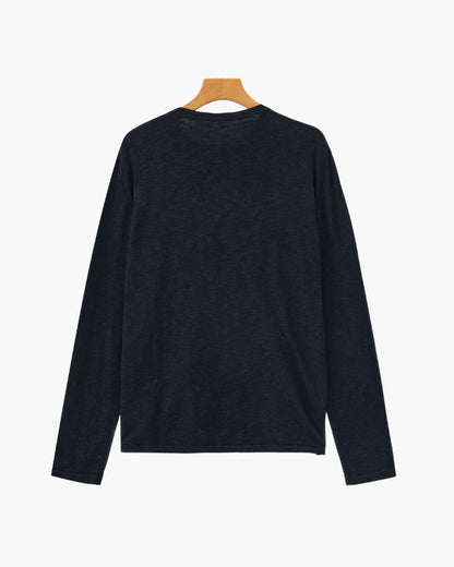 Camisola Essencial Gola Redonda Linho-Algodão