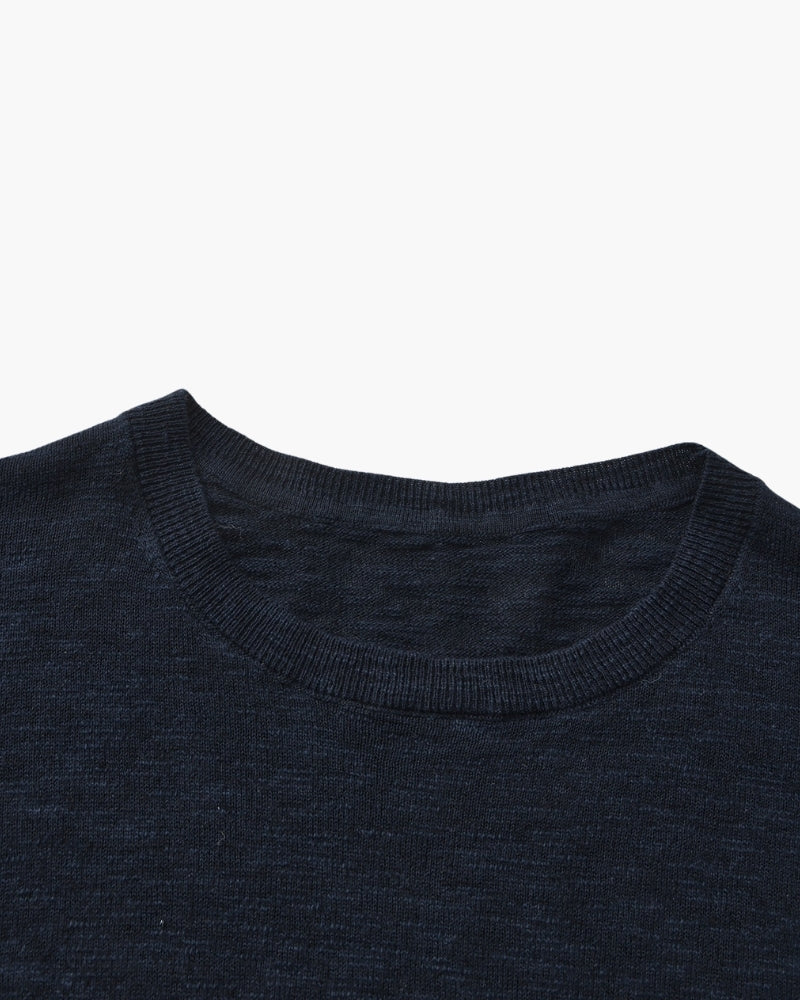Essential Linen-Cotton Round-Neck Jumper