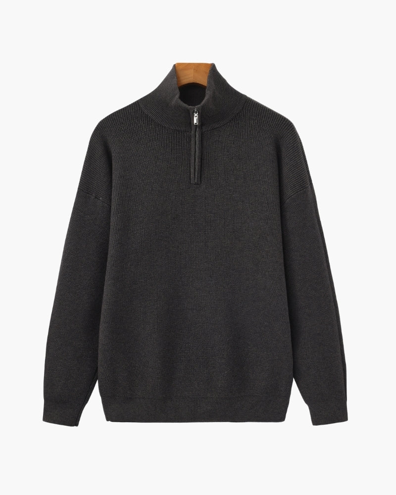 Refined Knit Half-Zip Pullover