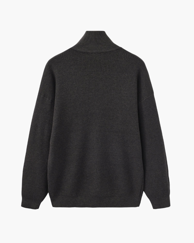 Refined Knit Half-Zip Pullover