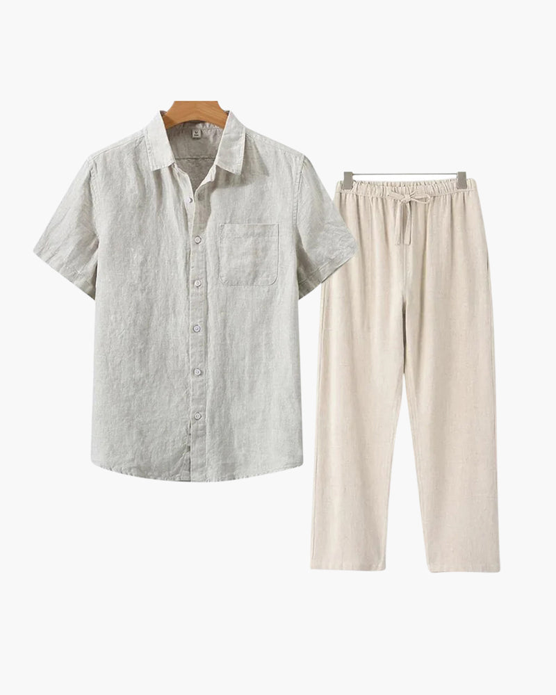 Old Money Linen Set (Short Sleeve)