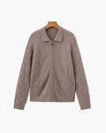 Heritage Diamond Knit Half-Zip Cardigan