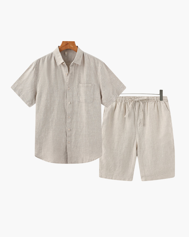 Conjunto Old Money em Linho (Shorts)