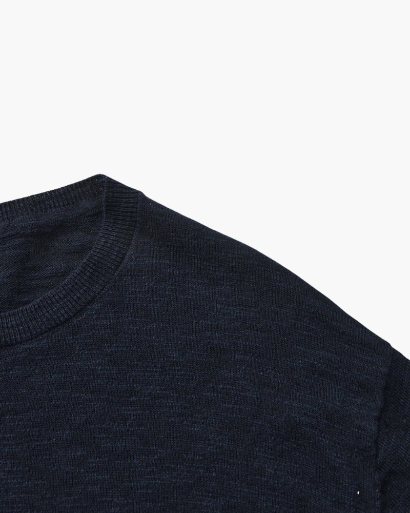 Essential Linen-Cotton Round-Neck Jumper