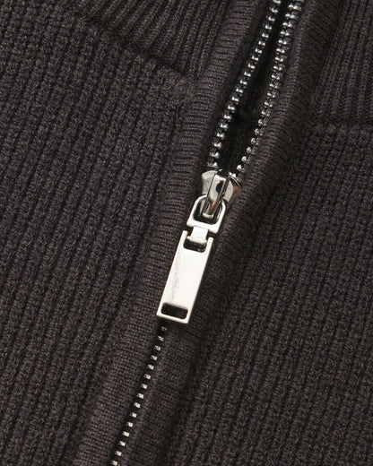 Pullover de Malha Refinado com Meio Fecho