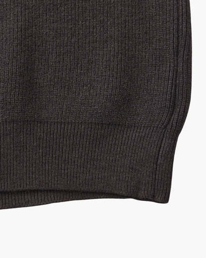 Pullover de Malha Refinado com Meio Fecho