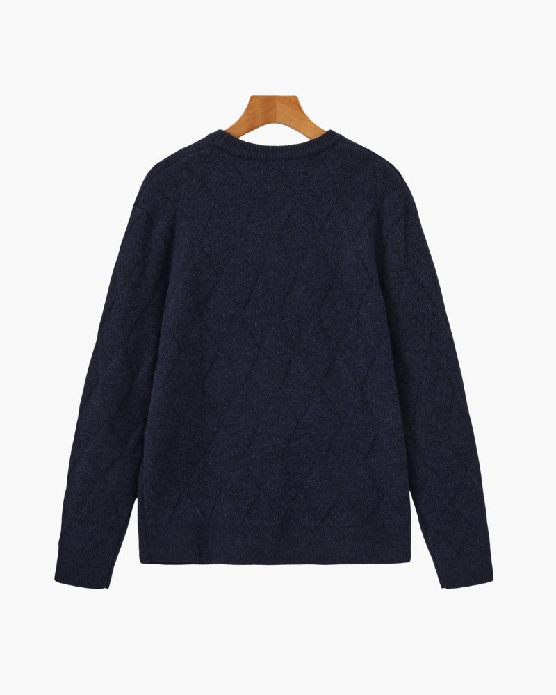 Camisola Gola Redonda Malha Losango