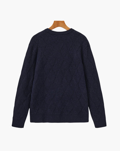Camisola Gola Redonda Malha Losango