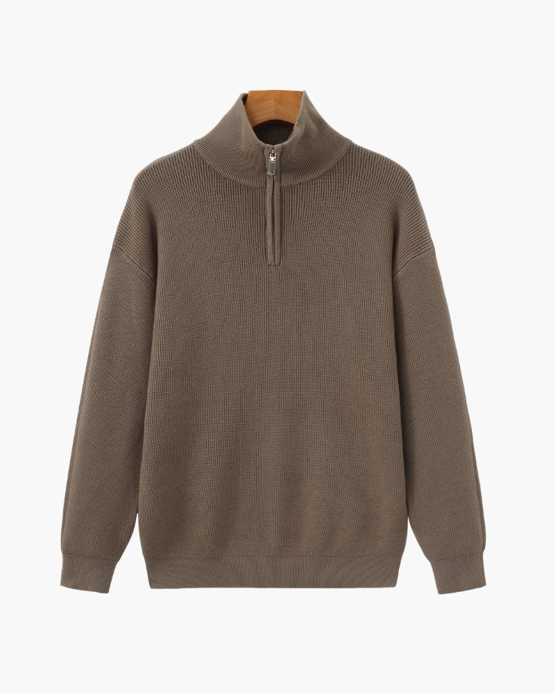 Refined Knit Half-Zip Pullover