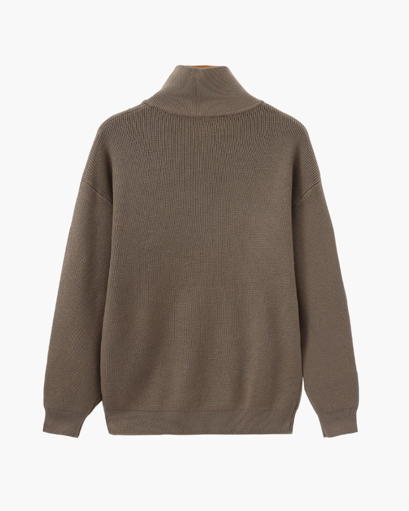 Refined Knit Half-Zip Pullover
