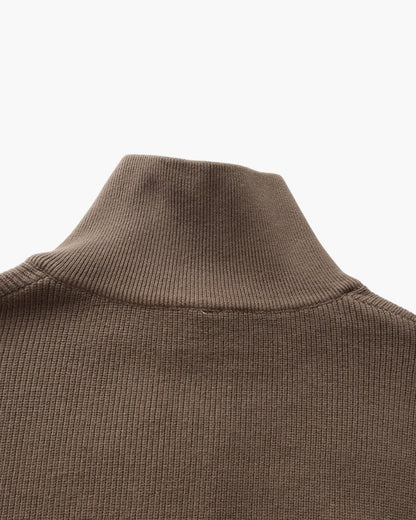 Pullover de Malha Refinado com Meio Fecho
