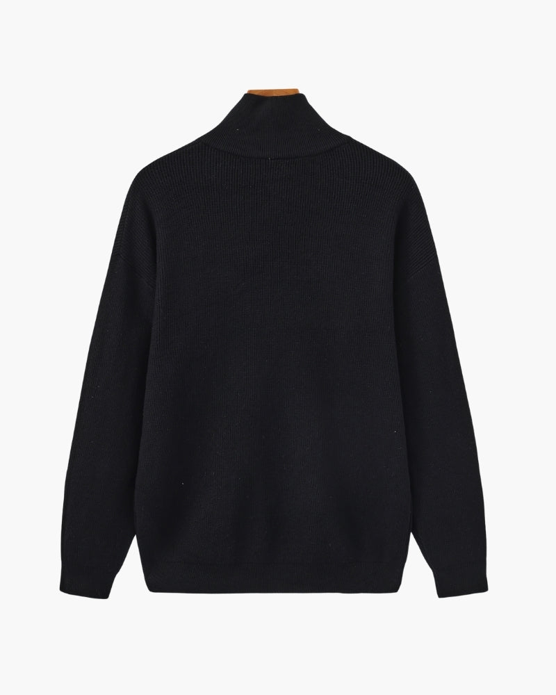 Refined Knit Half-Zip Pullover