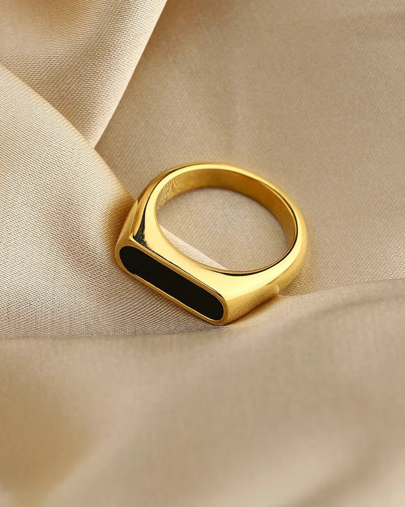 Anel Obsidian Band