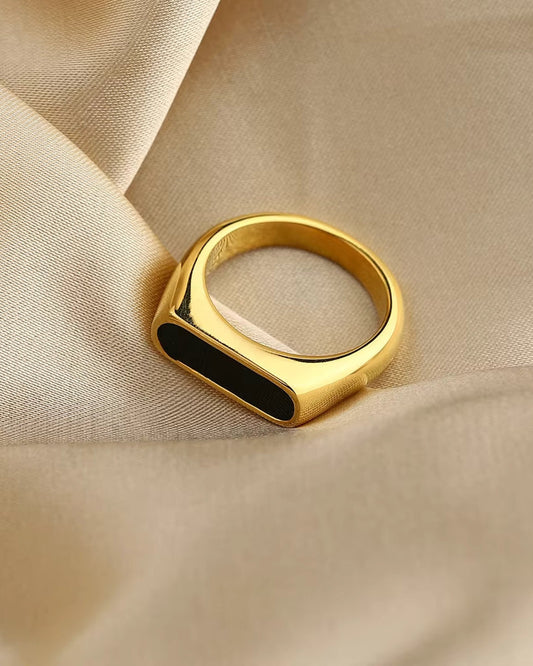 Anel Obsidian Band