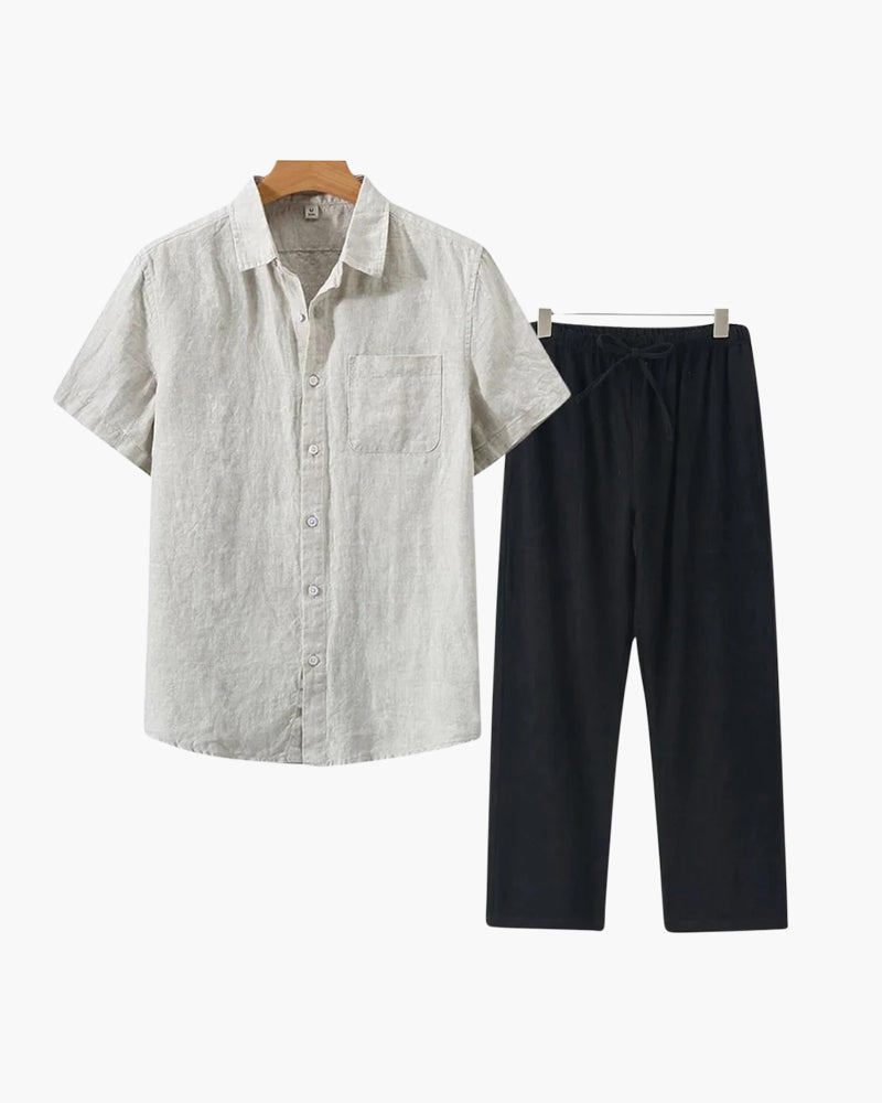Old Money Linen Set (Short Sleeve)