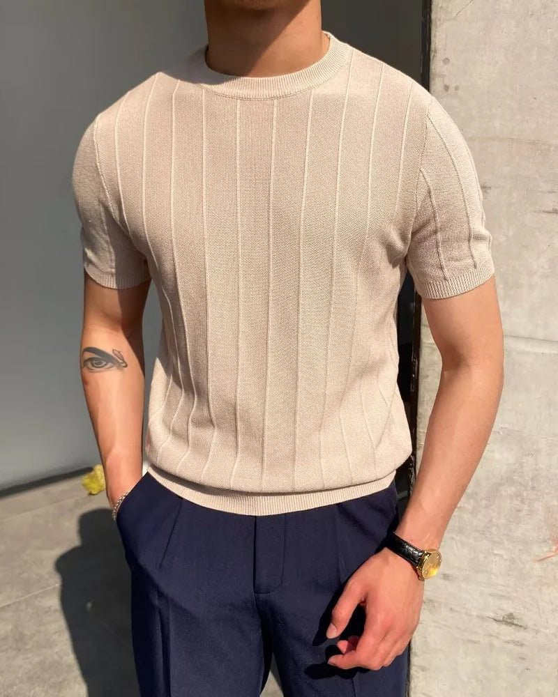 Ribbed Knit Cannes T-shirt