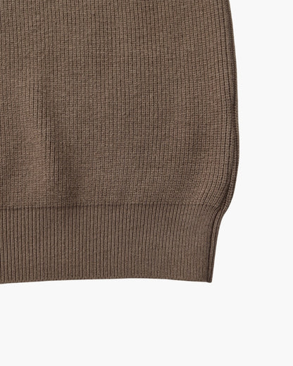 Pullover de Malha Refinado com Meio Fecho