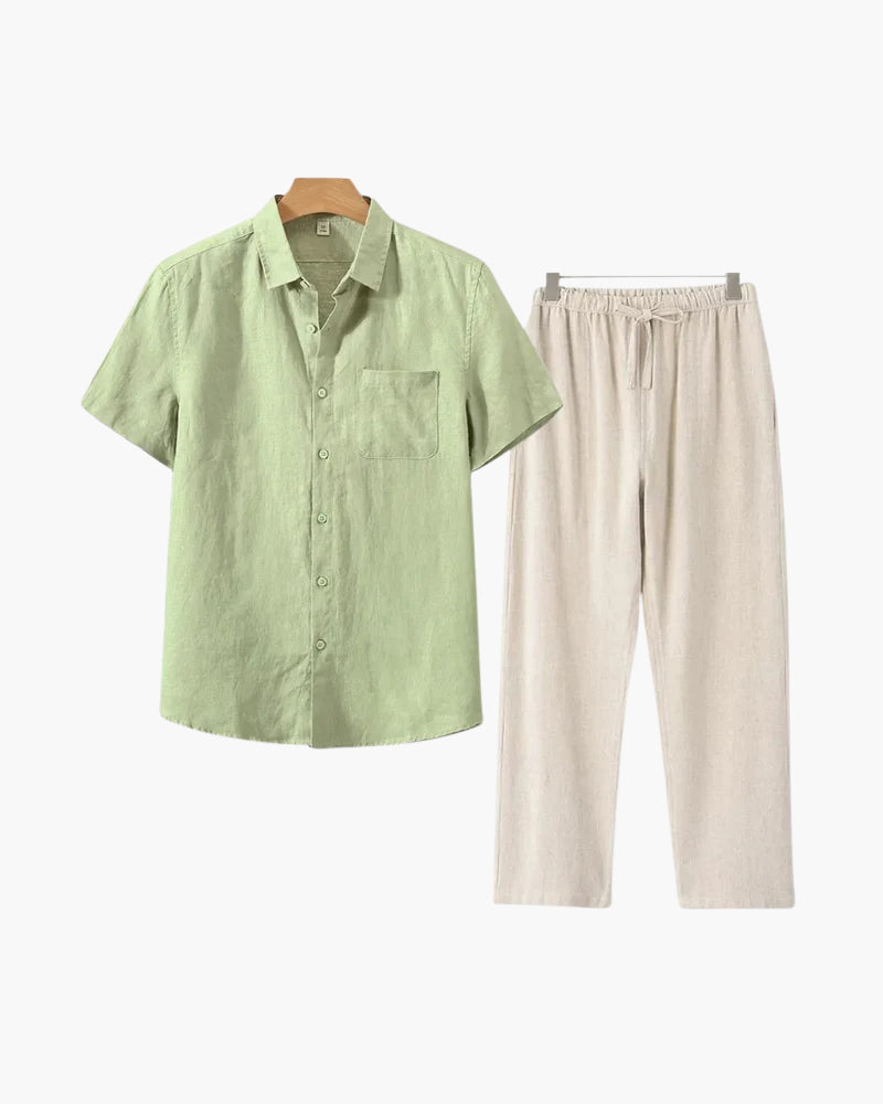 Old Money Linen Set (Short Sleeve)