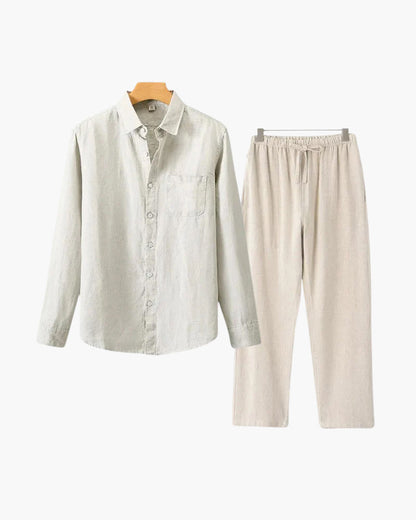 Conjunto de Linho Old Money (Manga Comprida)