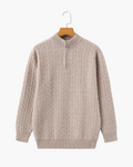 100% Cashmere Half-Zip Sweater