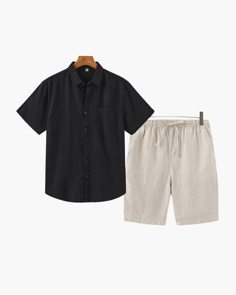 Conjunto Old Money em Linho (Shorts)