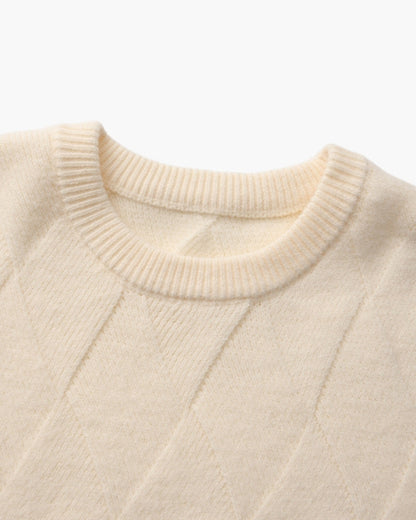 Camisola Gola Redonda Malha Losango