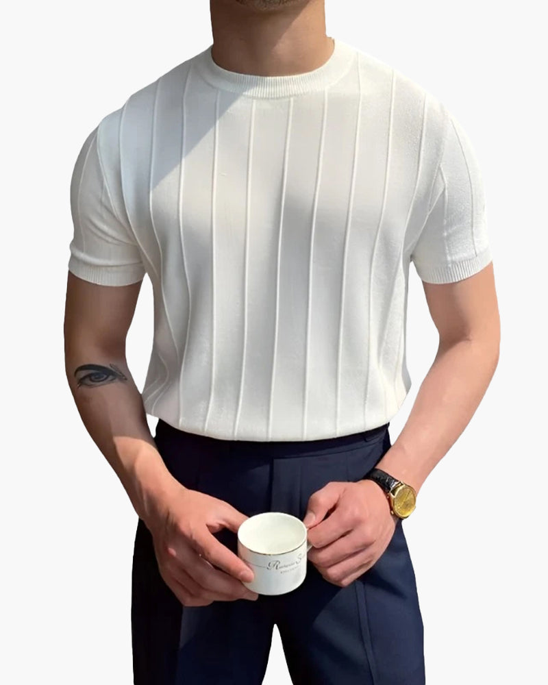 Ribbed Knit Cannes T-shirt