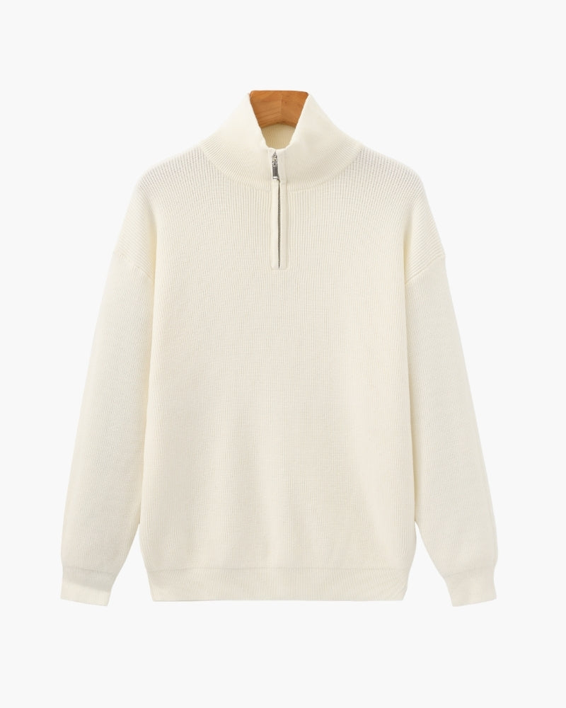 Refined Knit Half-Zip Pullover