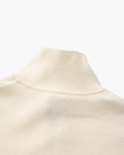 Pullover de Malha Refinado com Meio Fecho