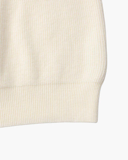 Pullover de Malha Refinado com Meio Fecho