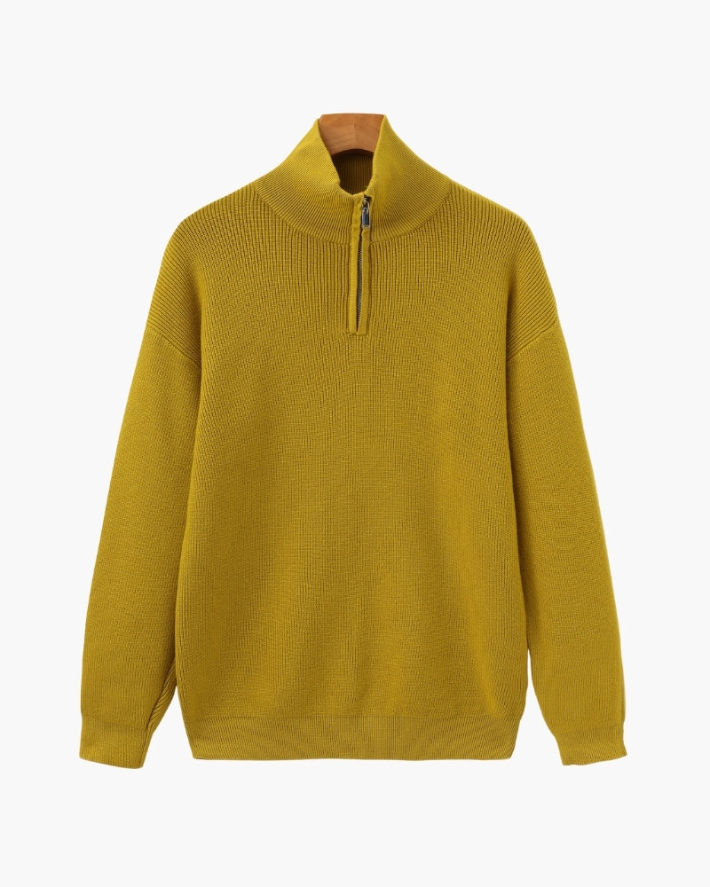 Refined Knit Half-Zip Pullover