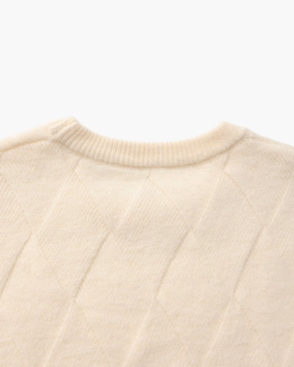 Camisola Gola Redonda Malha Losango