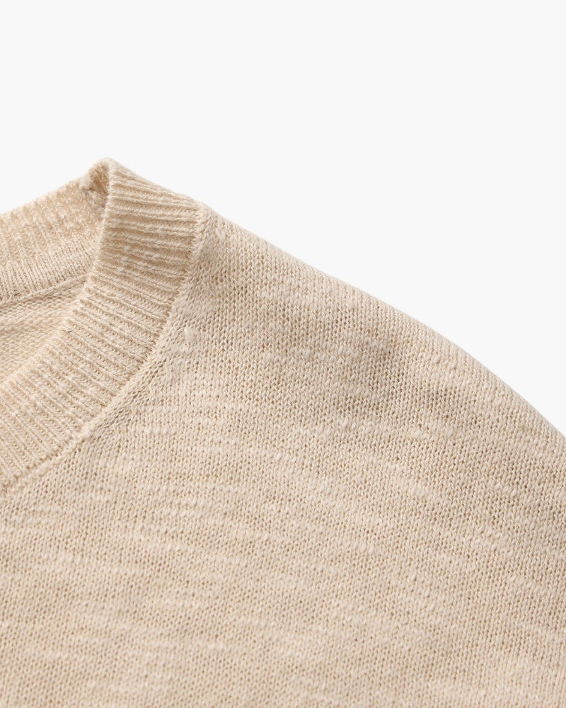 Essential Linen-Cotton Round-Neck Jumper