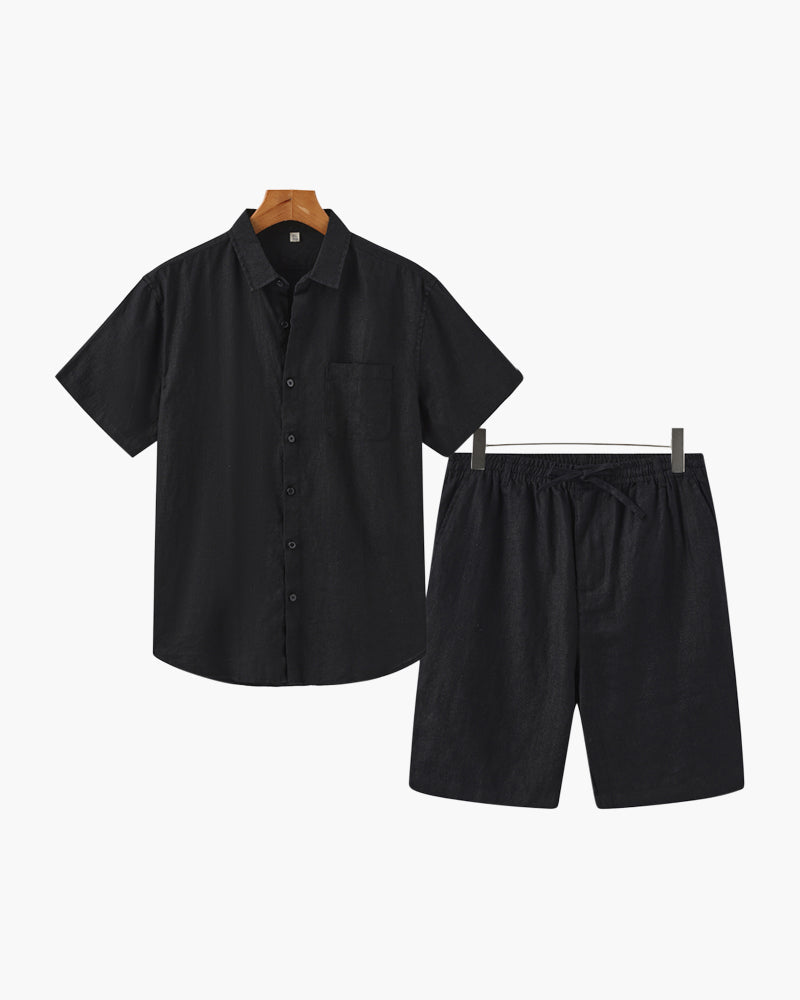 Conjunto Old Money em Linho (Shorts)