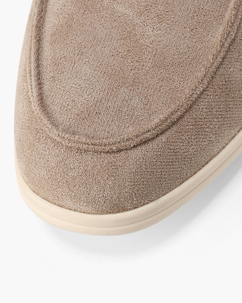 Old Money style suede loafers