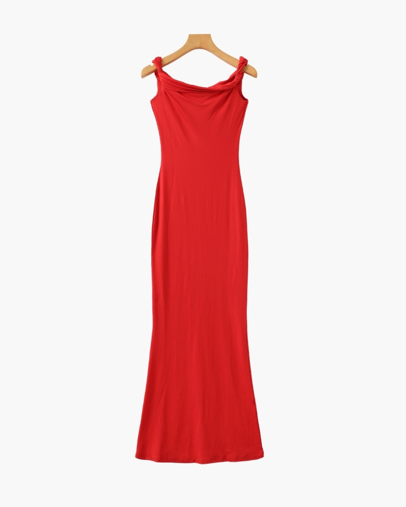 One-Shoulder Bodycon Maxi Dress