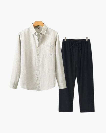 Conjunto de Linho Old Money (Manga Comprida)
